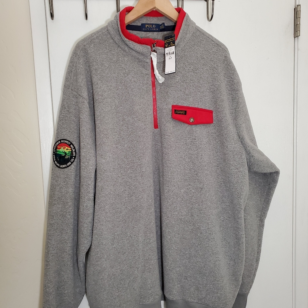 NWT Polo by Ralph Lauren Pullover 2XL-Tall Polyester Pullover